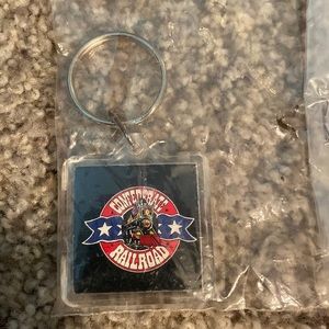 Vintage Confederate Railroad keychain